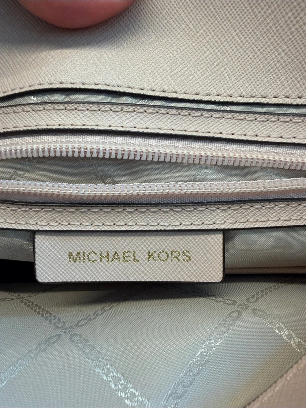 Michael Kors Jet Set Medium Saffiano Leather Snap Pocket Tote Bag